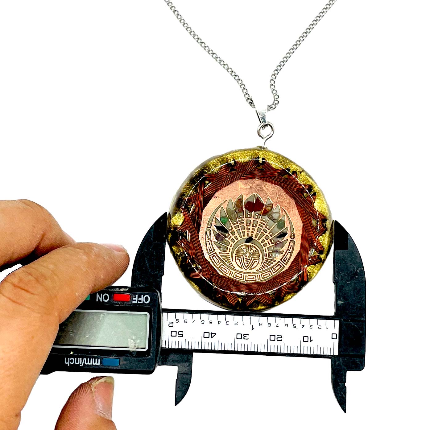 Orgonita Quetzalcóatl Protección 5G | Alinea 7 Chakras + Crop Circle