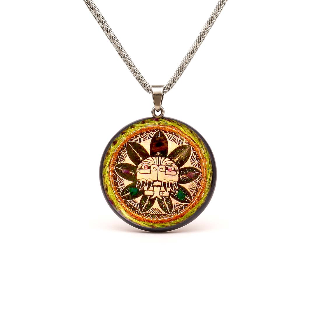 Collar Maya de Orgonita "Acelera la Sincronicidad" - Quetzalcóatl: Dios de la Creación y el Tiempo - Metayantra México