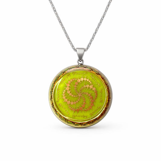 Collar Tibetano Destructor de obstáculos Guru Rinpoche Crop Circle - Metayantra