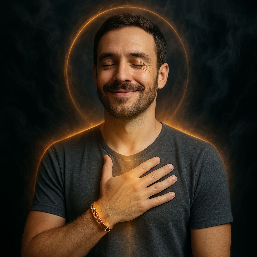 Brazalete Torzal de Cobre y Obsidiana – Amuleto de Poder Ancestral - Metayantra México