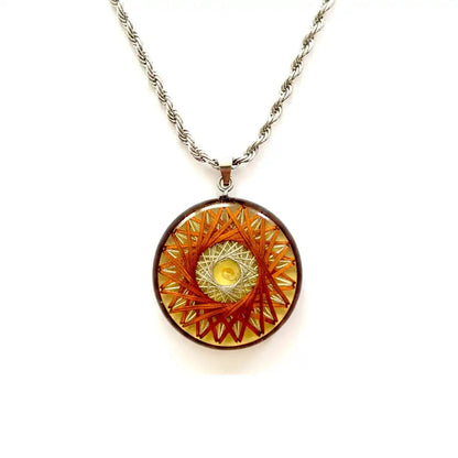 Collar Amplificador de Intención con Citrino, Bobinas de Cobre y Latón | Visto en SUPERHUMAN - Metayantra México