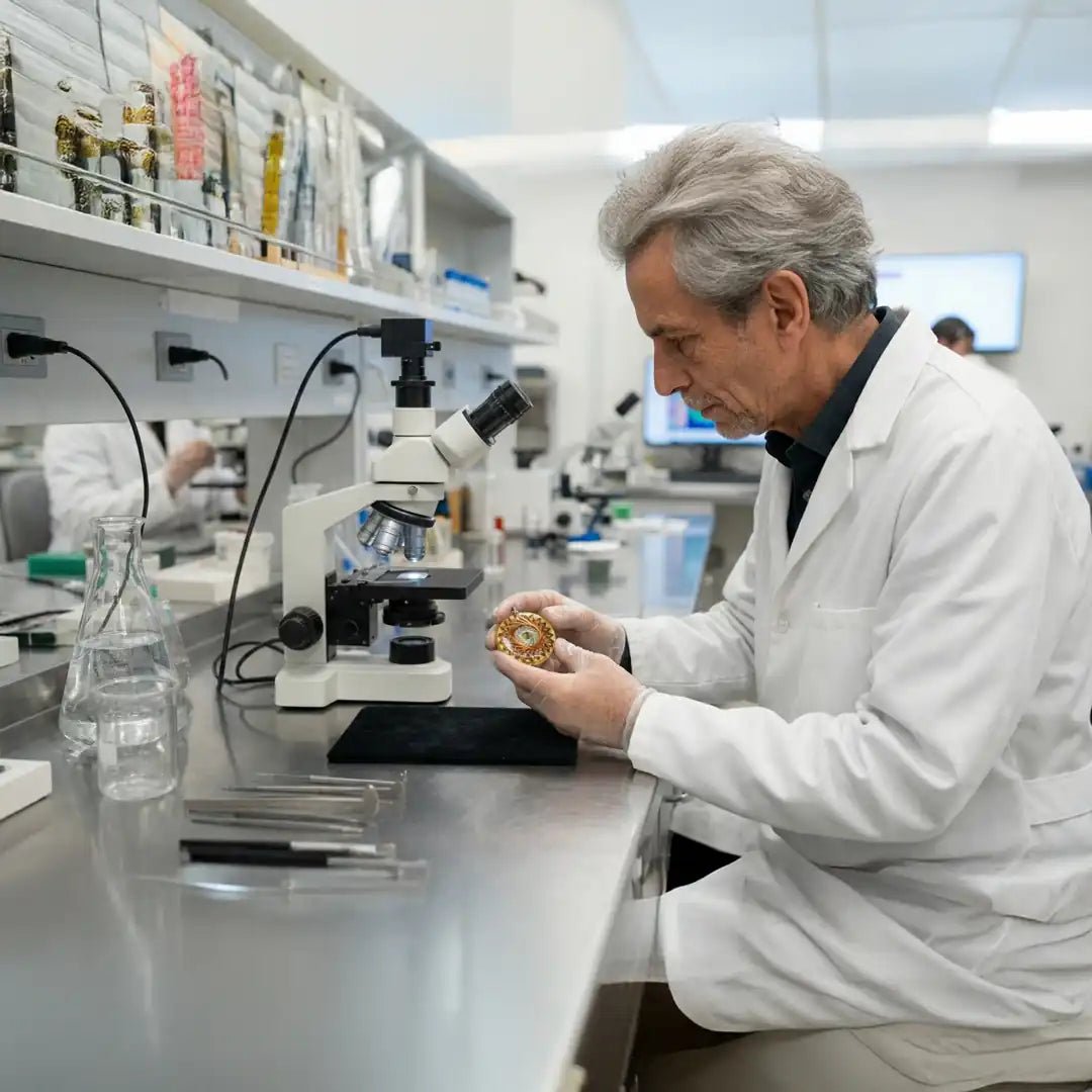 Collar Amplificador de Intención con Citrino, Bobinas de Cobre y Latón | Visto en SUPERHUMAN - Metayantra México