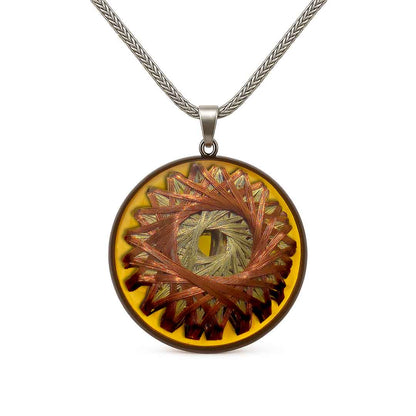 Collar Amplificador de Intención con Citrino, Bobinas de Cobre y Latón | Visto en SUPERHUMAN - Metayantra México