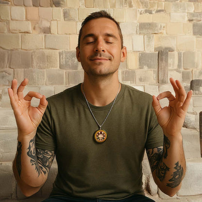 Collar Maya de Orgonita "Acelera la Sincronicidad" - Quetzalcóatl: Dios de la Creación y el Tiempo - Metayantra México