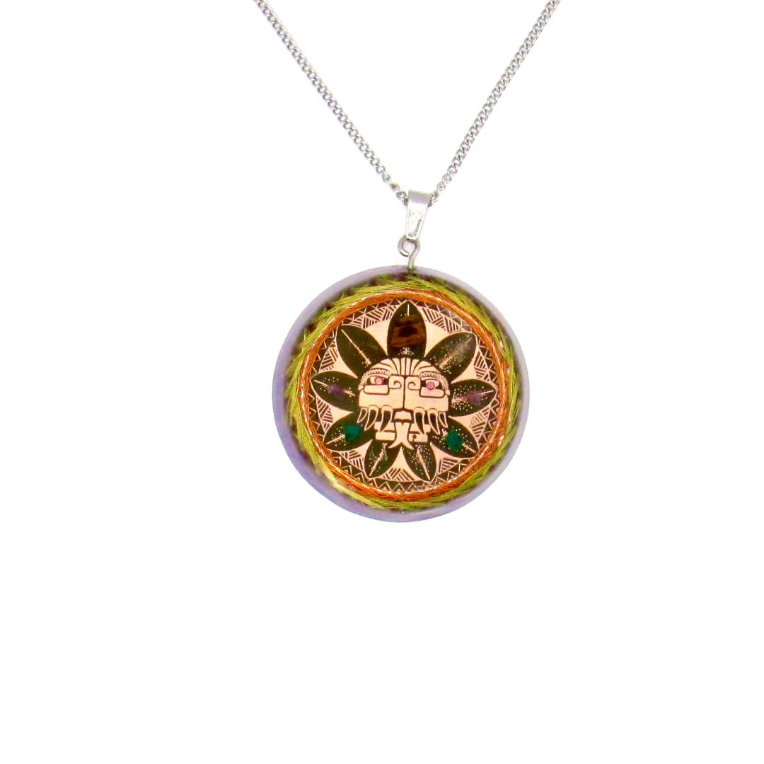Geometría sagrada del collar de orgonita inspirado en Quetzalcóatl