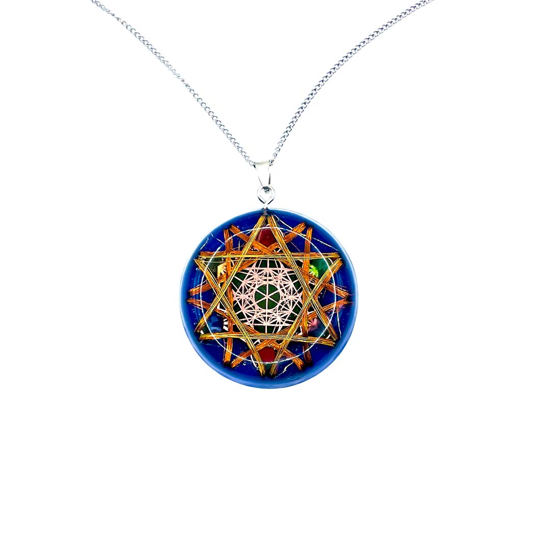 Collar Metatron Cobalto: SanaciÇün Celular y EnergǸtica - Metayantra MǸxico