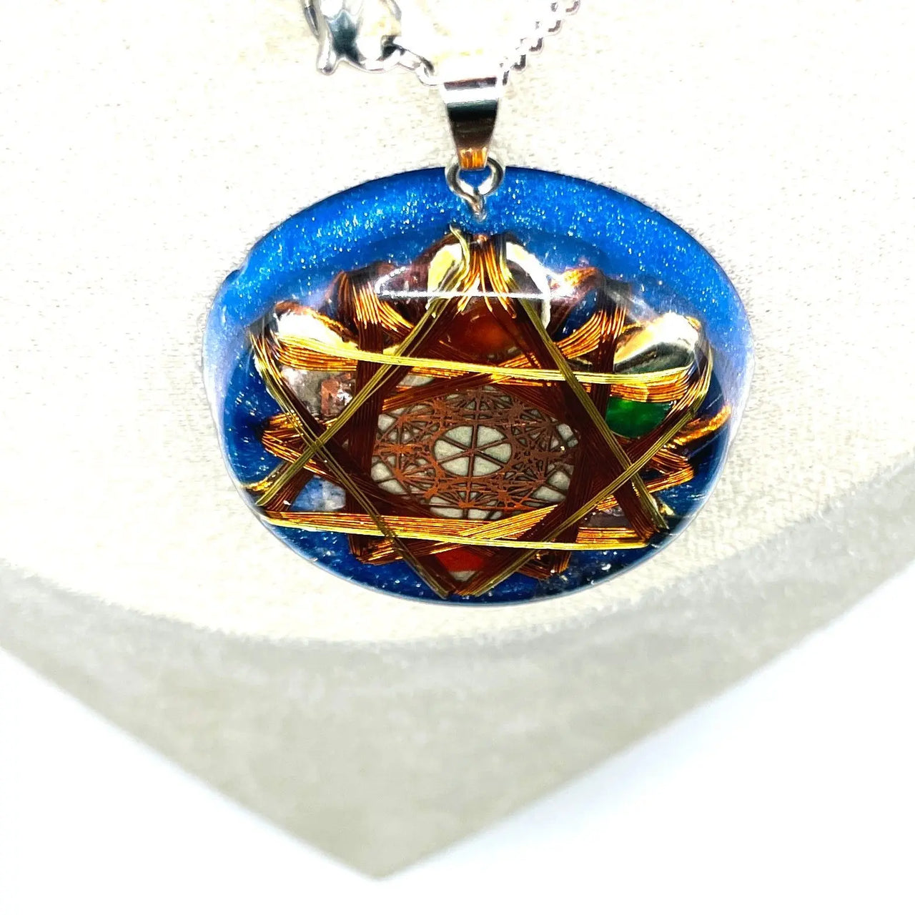 Collar Metatron Cobalto: SanaciÇün Celular y EnergǸtica - Metayantra MǸxico