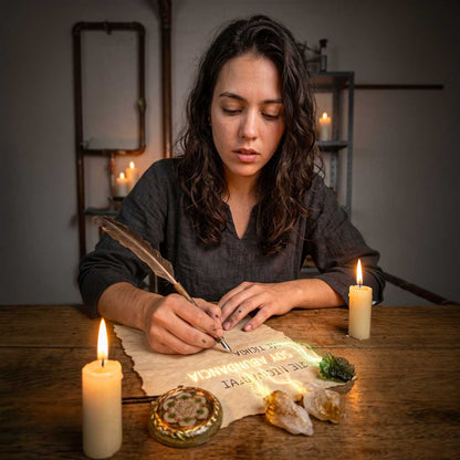 Collar Orgón Resonador Cuántico con Moldavita Certificada — Activación del ADN del Alma + Campo Merkaba + Cuarzo Citrino + Doble Bobina Biomagnética | Agrograma Crop Circle | Arcángel Metatrón | Hecho a Mano - Metayantra México
