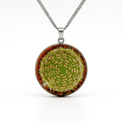 Collar Orgonita con Cuarzo y 72 Nombres de Dios - Metayantra - Metayantra México