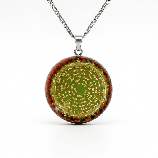 Collar Orgonita con Cuarzo y 72 Nombres de Dios - Metayantra - Metayantra México