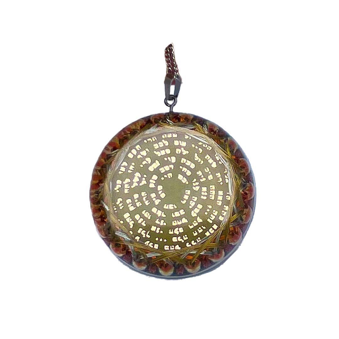 Collar Orgonita con Cuarzo y 72 Nombres de Dios - Metayantra - Metayantra México