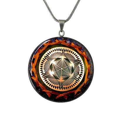 Collar Orgonita Regenerador Celular con Crop Circle y Matriz Dodecaédrica con PROTECCIÓN 5G - Metayantra México