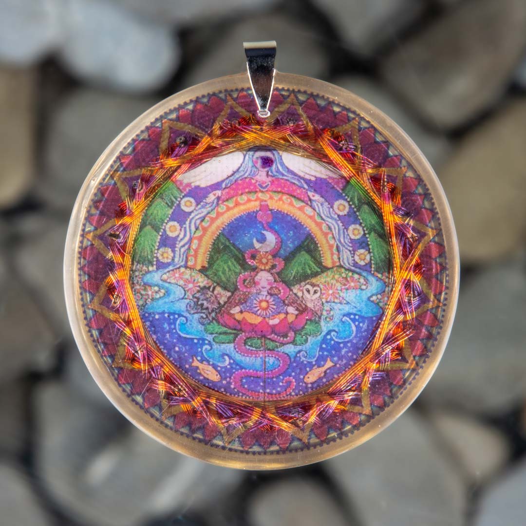 Collar Orgonita Resonador Cuántico Sahasrara para Consciencia - Metayantra México