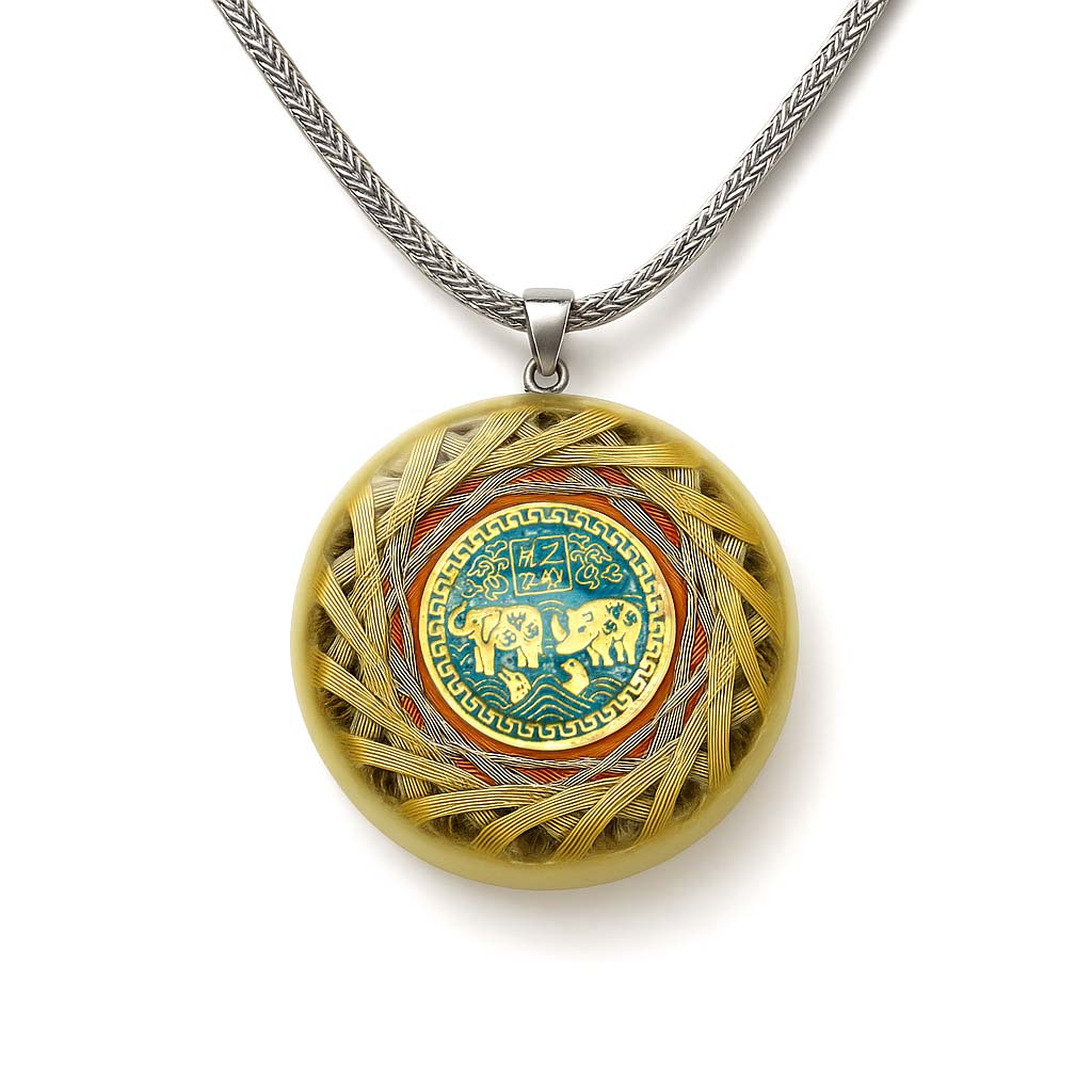 Collar Rinoceronte Azul Feng Shui: Protección para tu Negocio - Metayantra México
