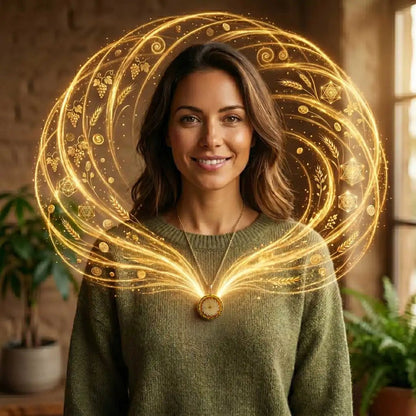 Collar Sensor Cósmico del Dr. Patrick Flanagan Hecho a Mano — Lapislázuli + Amatista + Citrino + Ojo de Tigre + Doble Bobina Biomagnética de Cobre y Latón | Motor Piramidal | Protección EMF | Abundancia - Metayantra México
