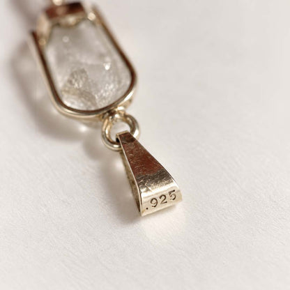 Collar Serpiente de Visión en Plata .925 con Doble Punta de Cuarzo - Metayantra México