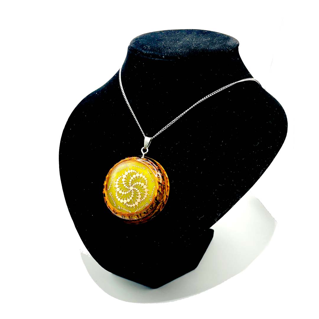 Collar Tibetano Destructor de obstáculos Guru Rinpoche Crop Circle - Metayantra - Metayantra México