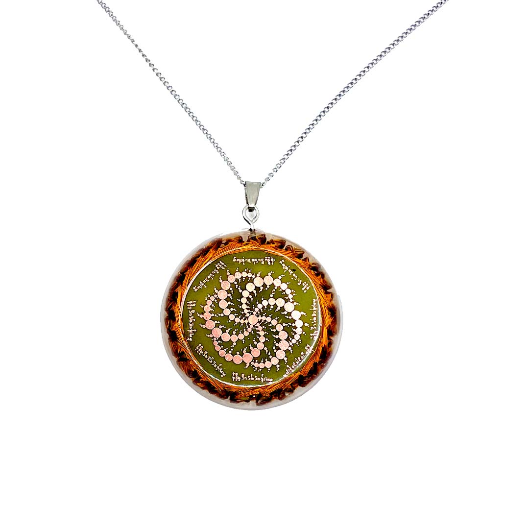 Collar Tibetano Destructor de obstáculos Guru Rinpoche Crop Circle - Metayantra - Metayantra México