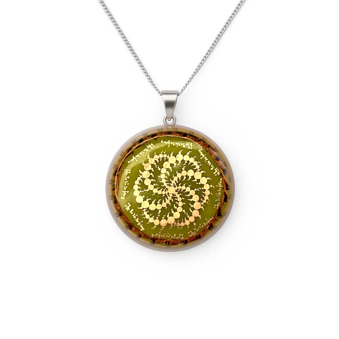 Collar Tibetano Destructor de obstáculos Guru Rinpoche Crop Circle - Metayantra - Metayantra México