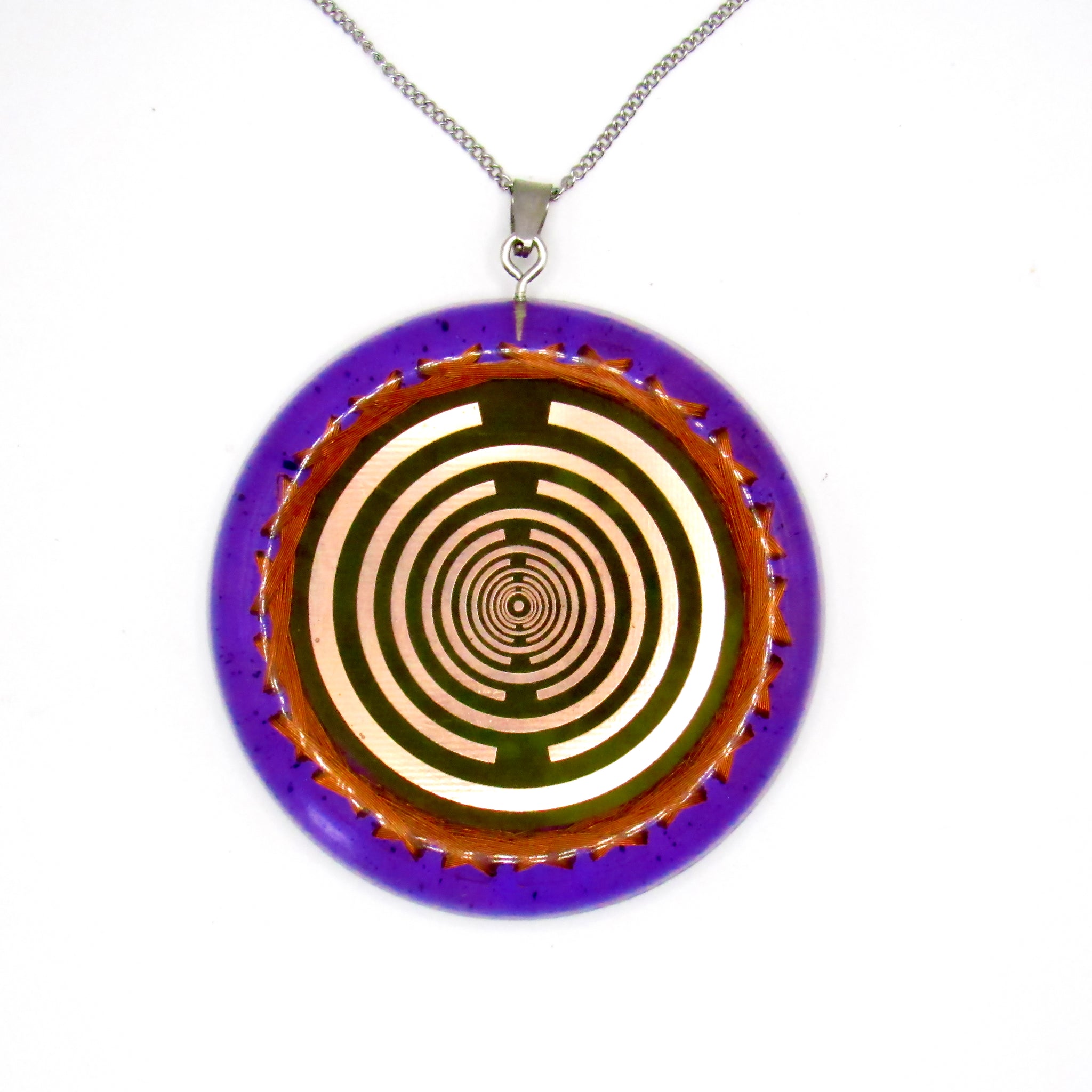 Collar Orgonita Lakhovsky con Moldavita: Energía y Protección