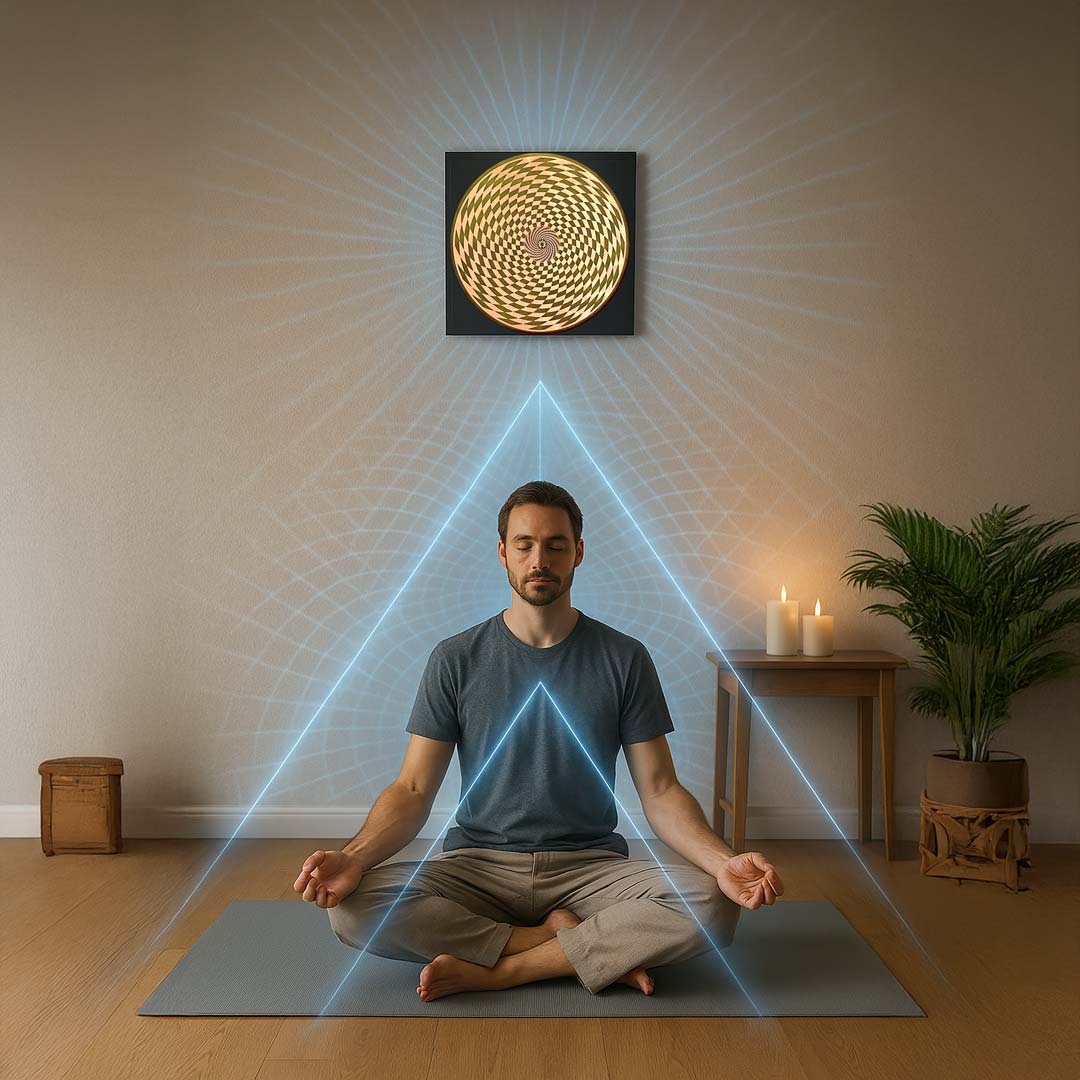 MEGA Resonador Armonizador de Espacios Sensor Cósmico 20x20cm - Metayantra México