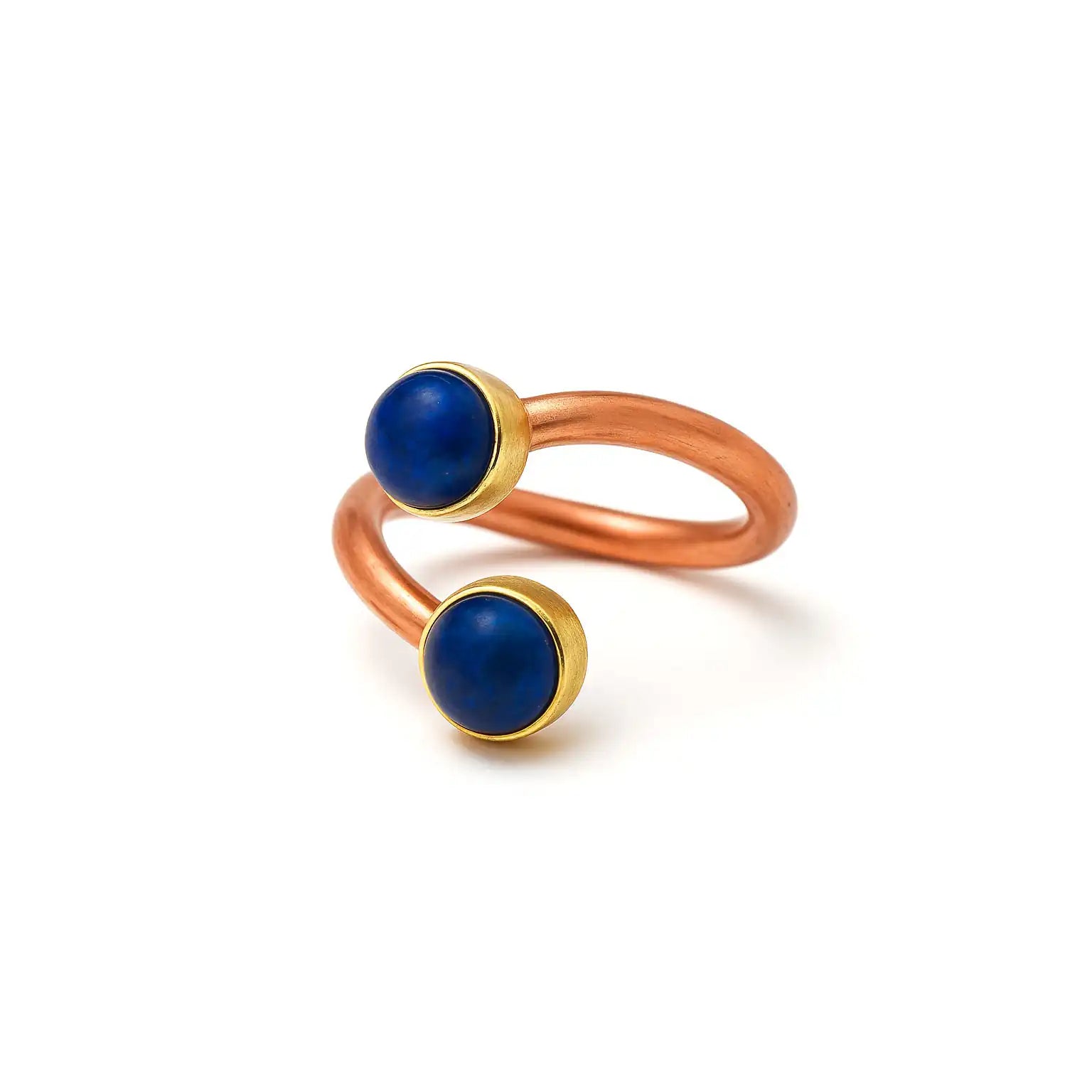 Metayantra Anillo de Cobre con Lapislázuli | Poder Místico - Metayantra México