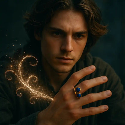 Metayantra Anillo de Cobre con Lapislázuli | Poder Místico - Metayantra México