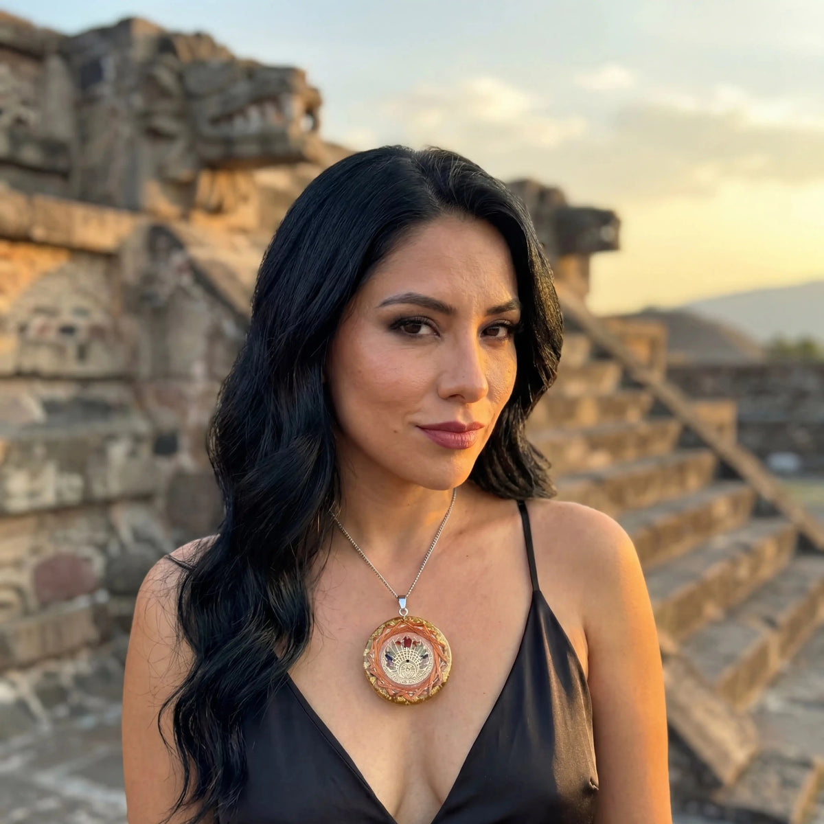Orgonita Quetzalcóatl Protección 5G | Alinea 7 Chakras + Crop Circle - Metayantra México