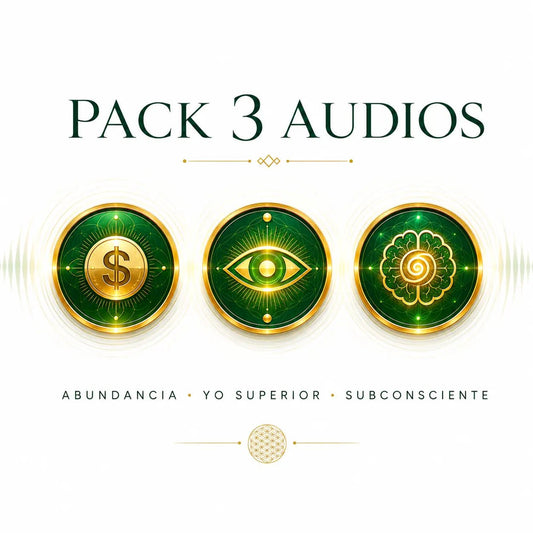 Pack 3 Audios de Expansión de Consciencia: Abundancia, Yo Superior y Subconsciente · Binaural + Subliminal FLAC 1000kbps - Metayantra México