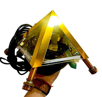 Pirámide de cobre con PEMF Vórtice Cuántico | Terapia Luz + Frecuencias 1Hz-150kHz - Metayantra México