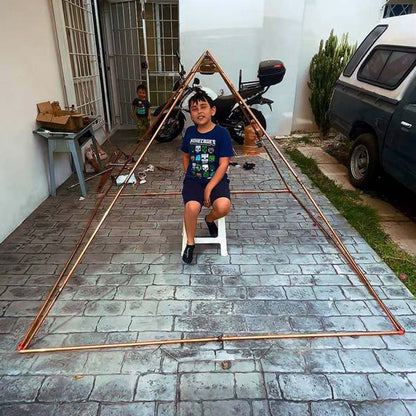 Pirámide de meditación de cobre - Metayantra México