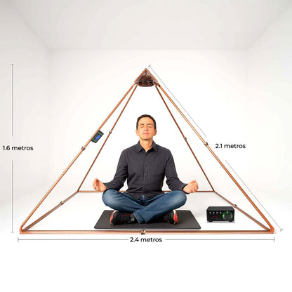 Pirámide de Terapia Electromagnética y Lumínica (Tecnología PEMF de Vórtice Cuántico) - Metayantra México