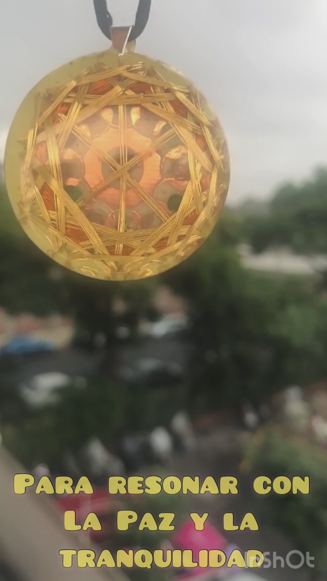 Collar Crop Circle con Malaquita y Amatista para Paz y Energía