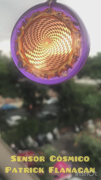 Collar Crop Circle con Malaquita y Amatista para Paz y Energía