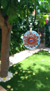 Collar Activador 5° Chakra Vishuddha - Orgonita con Cuarzo Metayantra