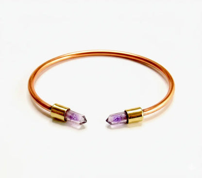 Pulsera de Cobre con Amatista: Beneficios Curativos y Protección - Metayantra México