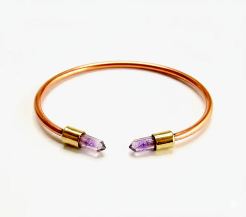 Pulsera de Cobre con Amatista: Beneficios Curativos y Protección - Metayantra México