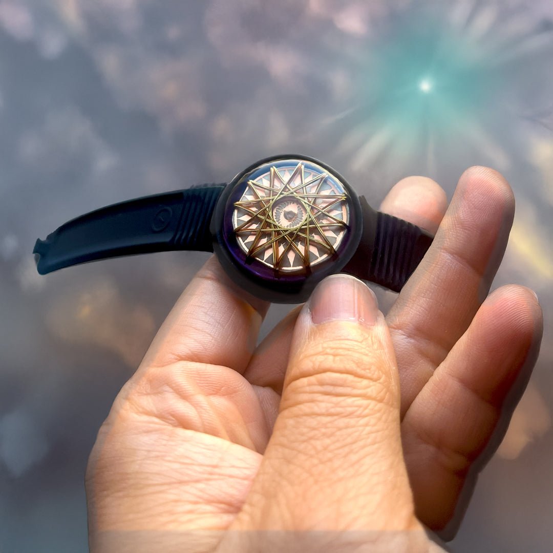 Pulsera Tercer Ojo Metayantra | Amatista + Ojo de Horus Cuántico - Metayantra México