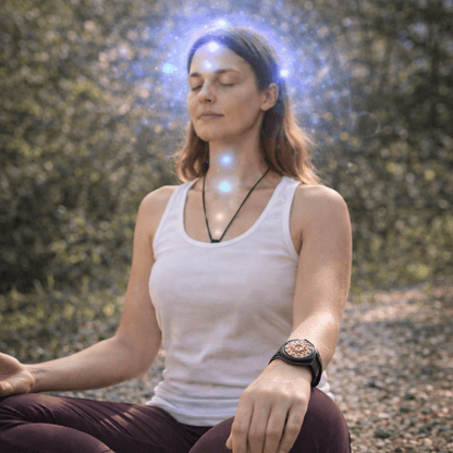 Pulsera Tercer Ojo Metayantra | Amatista + Ojo de Horus Cuántico - Metayantra México