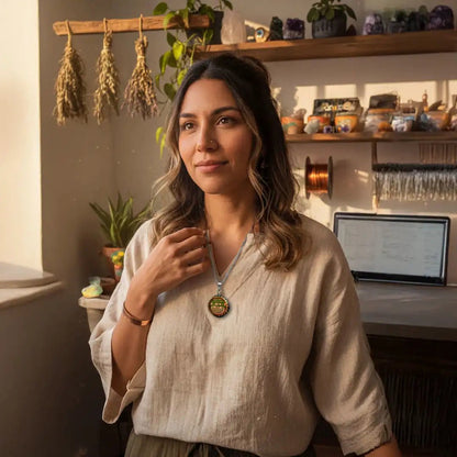 Set 2 Collares Amor Eterno Conexión Cuántica Infinita | Orgonita Cuarzo Rosa Metayantra | Entrelazamiento Almas Gemelas | - Metayantra México