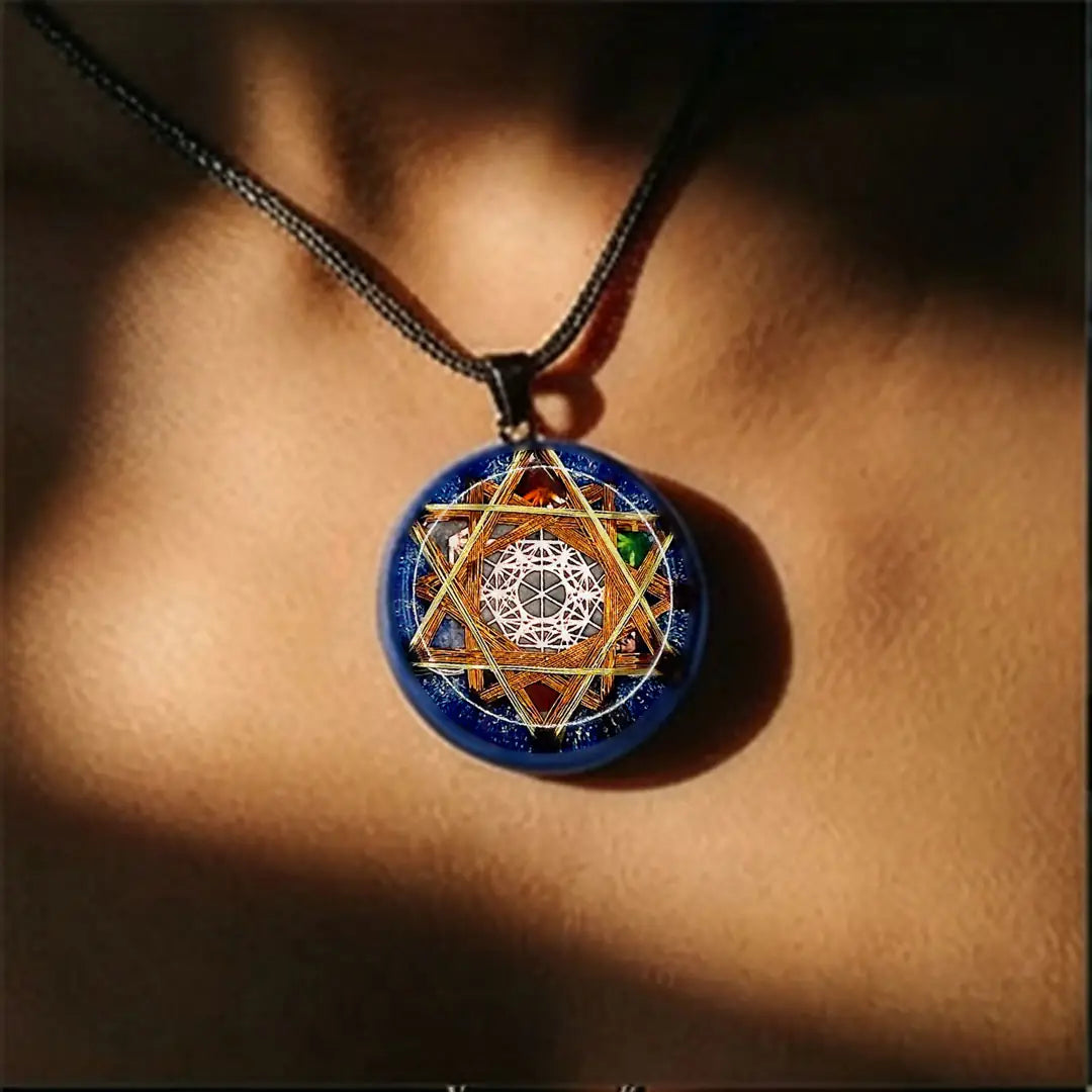 Collar Metatron Cobalto: Sanación Celular y Energía Divina