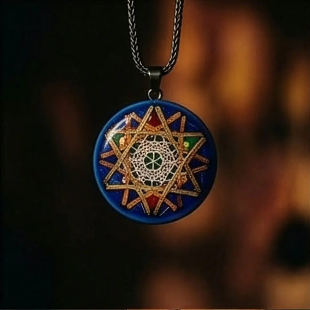 Collar Metatron Cobalto: Sanación Celular y Energía Divina