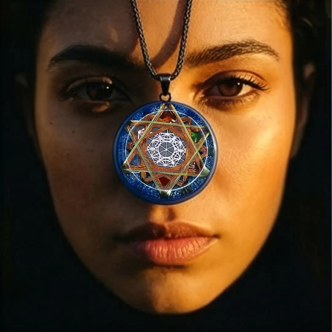 Collar Metatron Cobalto: Sanación Celular y Energía Divina