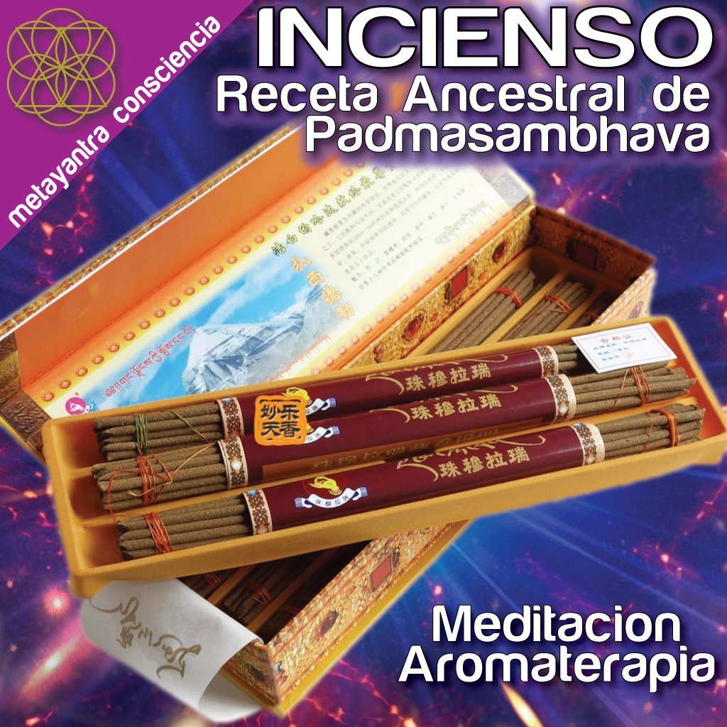 108 Varitas de Incienso Sagrado de Padmasambhava - Metayantra México