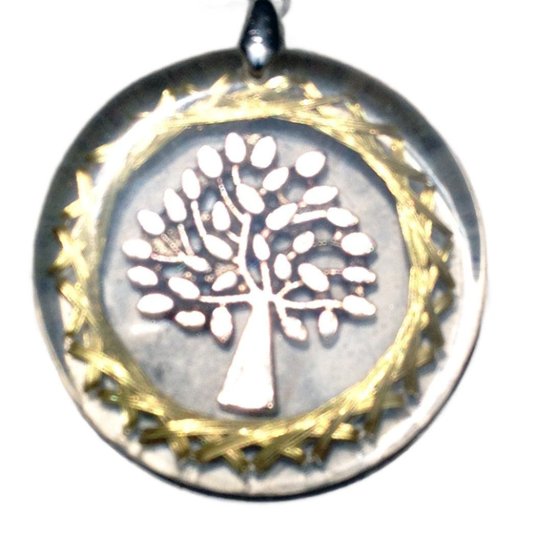 Amuleto Árbol de la Vida con Moldavita - Metayantra México