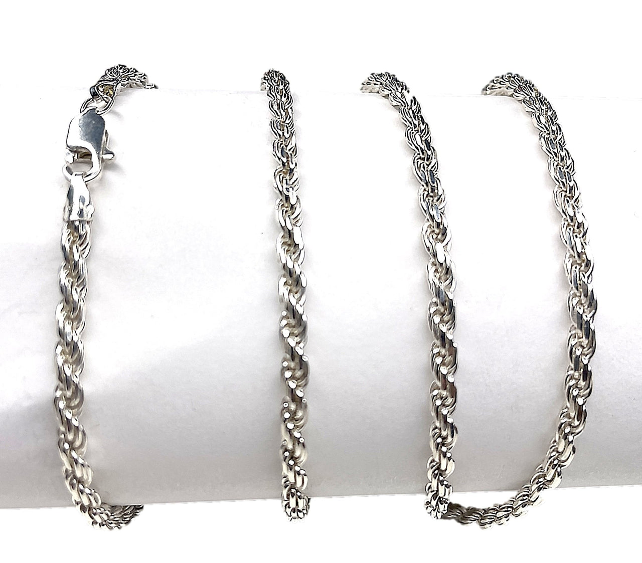 Cadena de plata 925 Tipo Torzal Italiana - Metayantra MǸxico