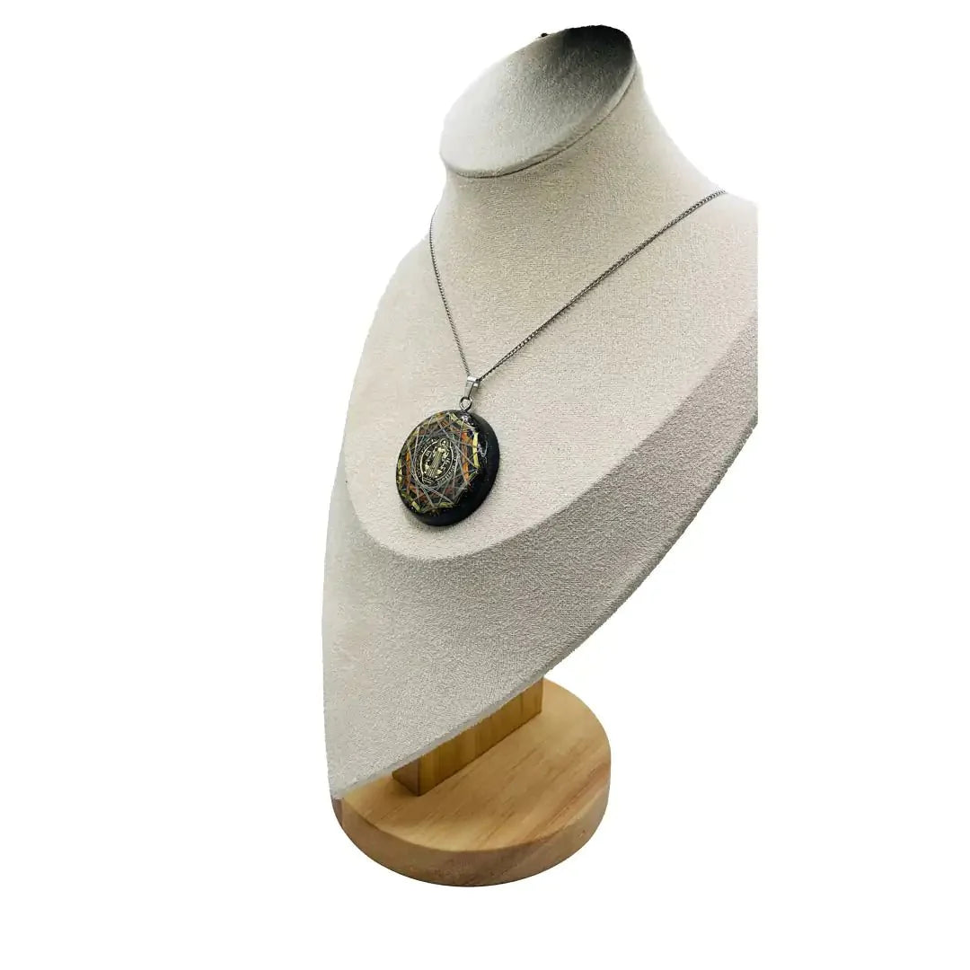 ✨🔮 Collar de Orgonita: Generador de Milagros con Medalla de San Benito 🙏🛡️ Protección Total contra Brujería y Energías Negativas - Metayantra México