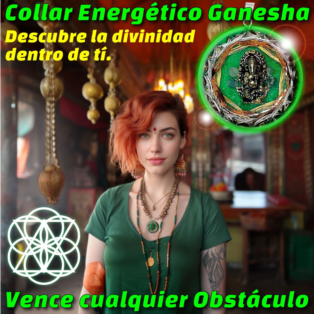 ƒ?­Ð?�?Ð??? Collar EnergǸtico OrgÇün de Ganesha: ProtecciÇün, SabidurÇða y Buena Fortuna ƒ?­Ð?�?Ð??? - Metayantra MǸxico