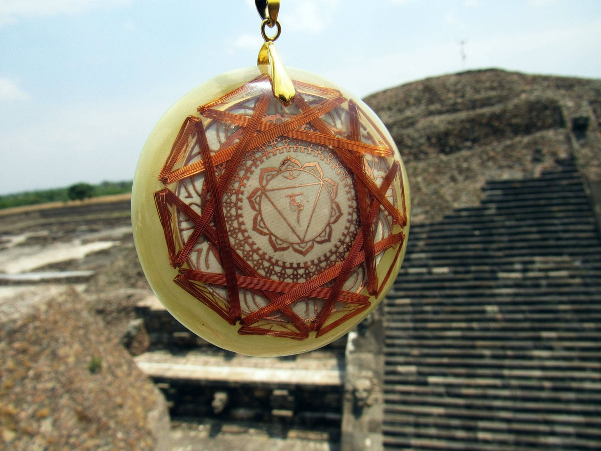 Collar Espiritual con Resonador Cuántico 3° Chakra Manipura - Metayantra México
