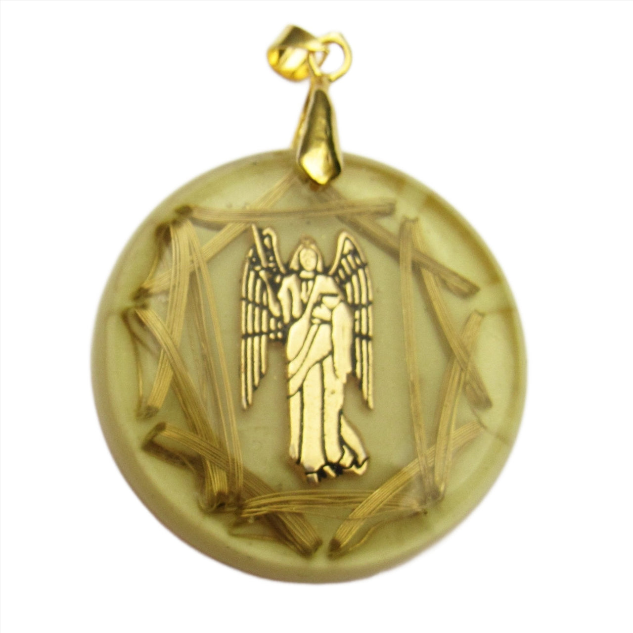 ENVǍO INMEDIATO Arcǭngel Jophiel 10 Vortex Chapa de Oro - Metayantra MǸxico